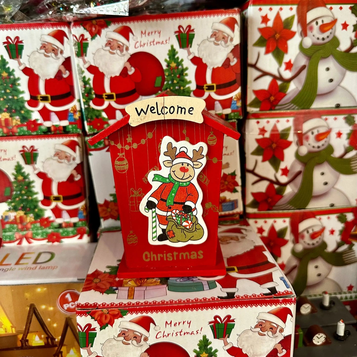 Χριστουγεννιάτικο Στολίδι “Welcome Christmas” με Τάρανδο