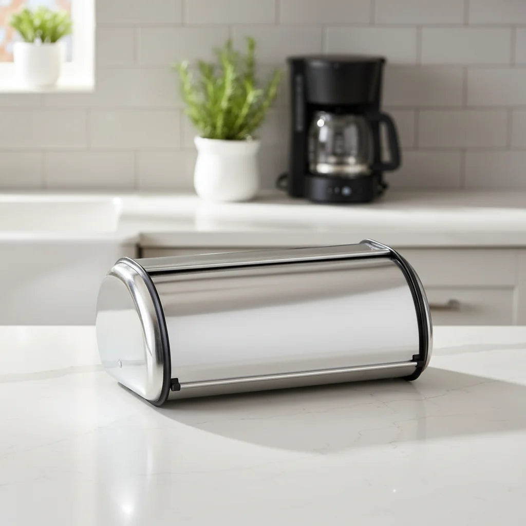 Home Style Ψωμιέρα Μεγάλη ΙΝΟΧ – 42x27cm