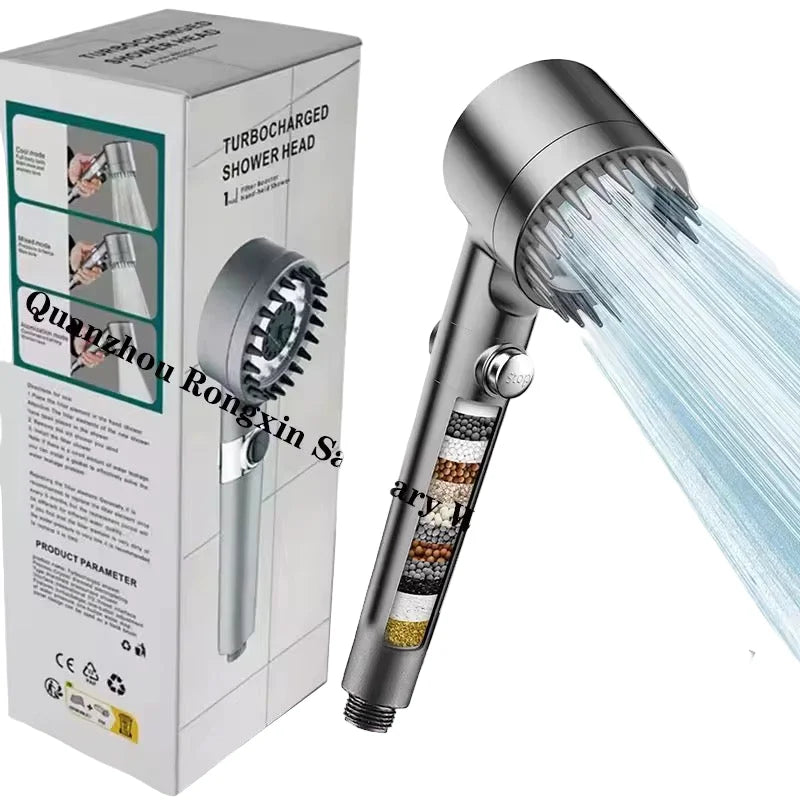 Filter Booster Ντους Χειρός – Καθαρό Νερό & Δυνατή Ροή σε Κάθε Μπάνιο