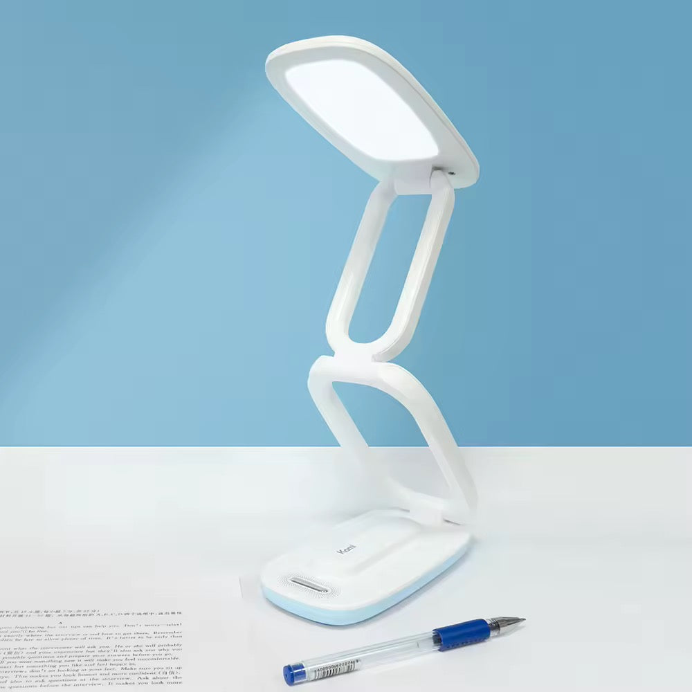Αναδιπλούμενη Λευκή LED Λάμπα Γραφείου με Ρυθμιζόμενους Βραχίονες & Touch Control