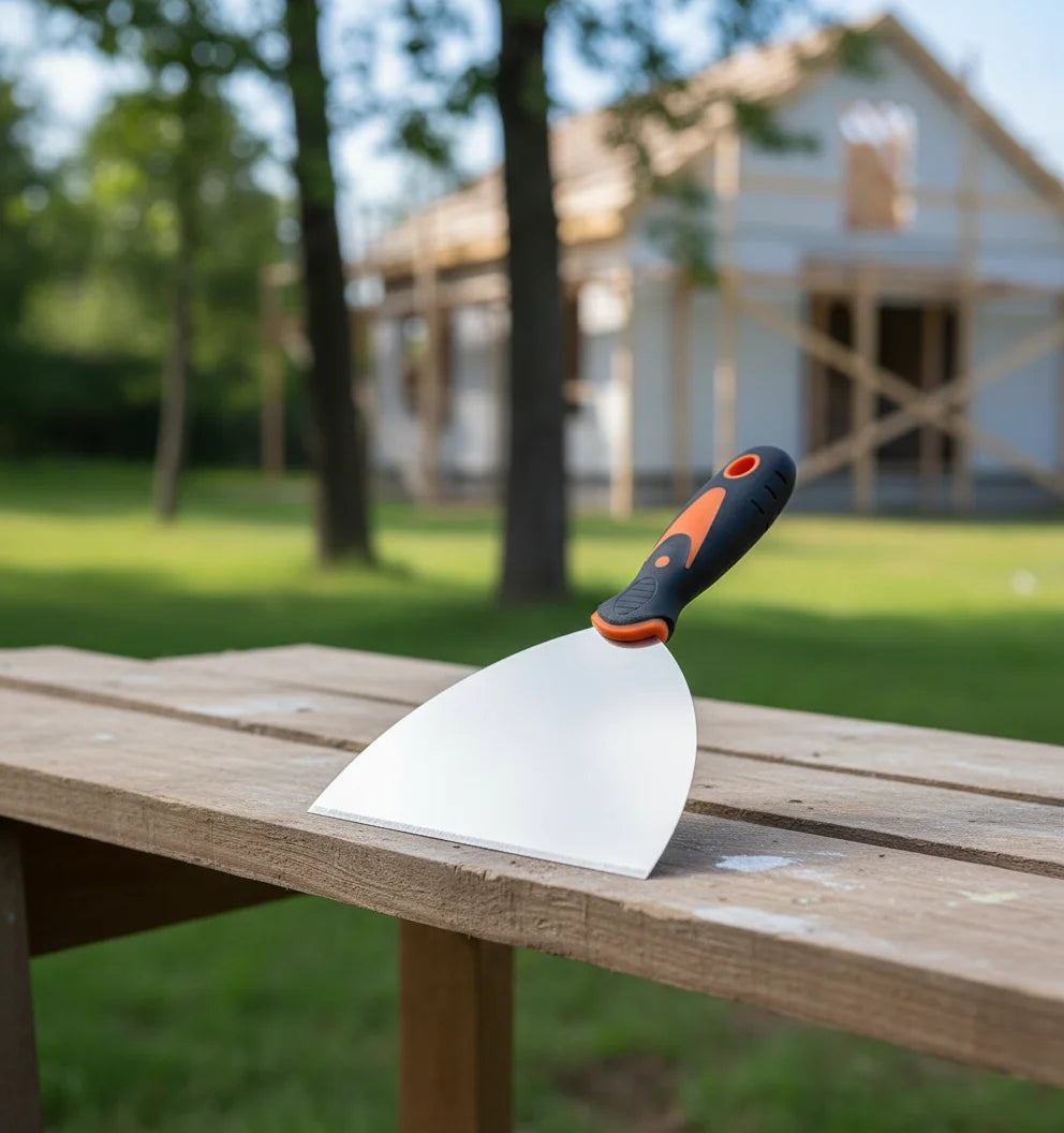 Σπάτουλα Τοίχου Ανοξείδωτη - Επαγγελματικό Εργαλείο Βαφής με Εργονομική Λαβή