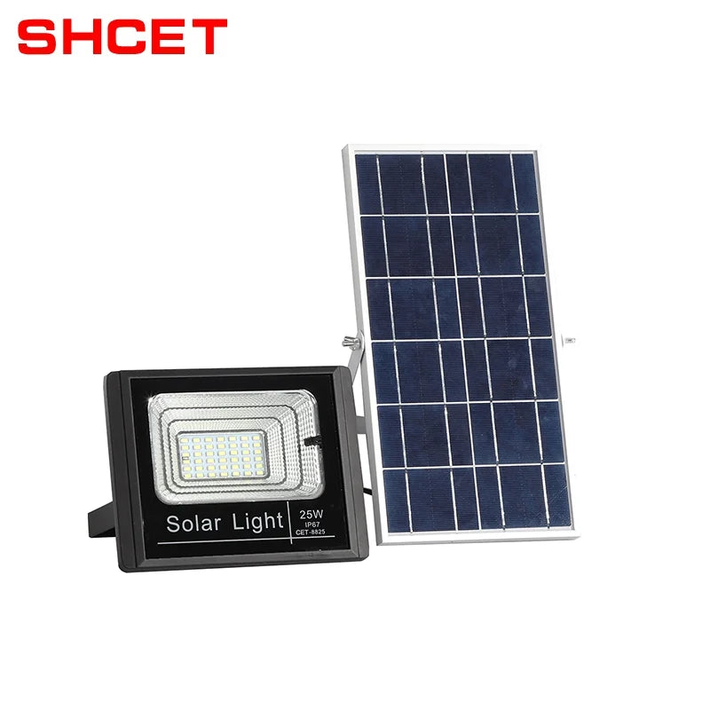 Ηλιακός Προβολέας LED 100W με Ξεχωριστό Πάνελ - Αδιάβροχος IP67