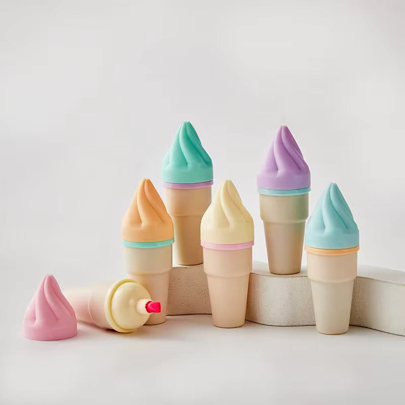 Stabilo Υπογραμμιστές Ice Cream Shape - Παστέλ Highlighters Σχήμα Παγωτό | Cute Study Supplies