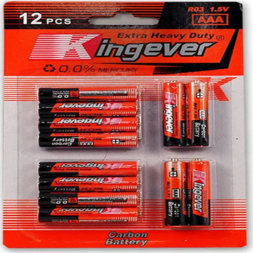 Μπαταρίες 1.5V 12pcs AAA - Carbon Battery - Kingtianli
