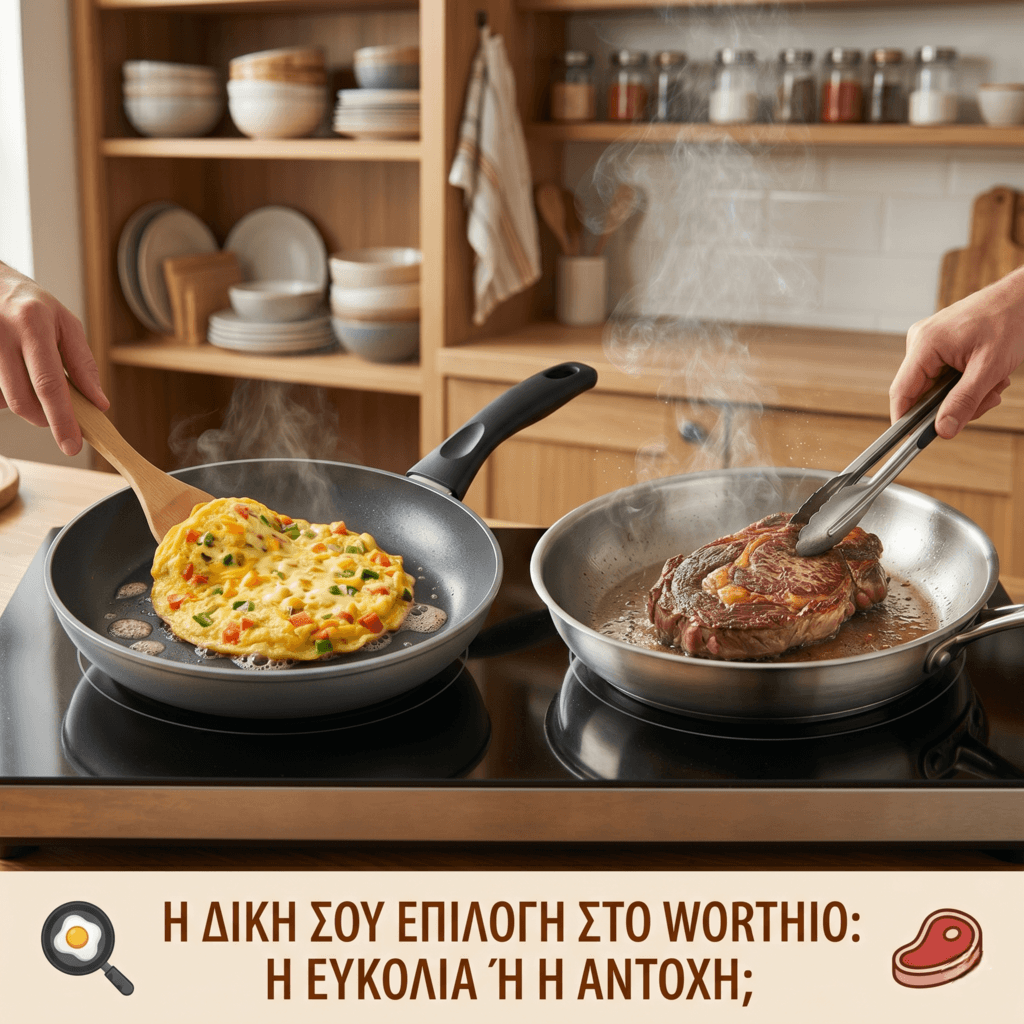 Αντικολλητικό vs Ανοξείδωτο Τηγάνι: Ποιο να διαλέξεις; | Worthio