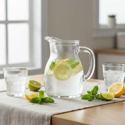 Κανάτα Bistrot 0.5L Γυάλινη - Γαλλικό Στυλ Pitcher για Κρασί & Νερό | Authentic Bistro Design