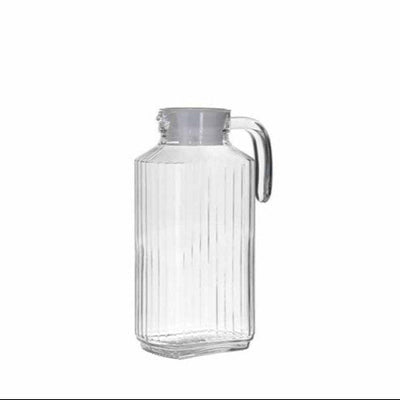 Κανάτα Γυάλινη  Οβάλ με Καπάκι 1800ml