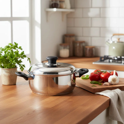 Ανοξείδωτη Χύτρα Inox Home Style No22 (4.5L) – Για Όλες τις Εστίες & Επαγωγικές
