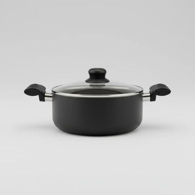 Ectia Harmony Κατσαρόλα Αλουμινίου Marble με Γυάλινο Καπάκι - Εναλλακτική Όψη