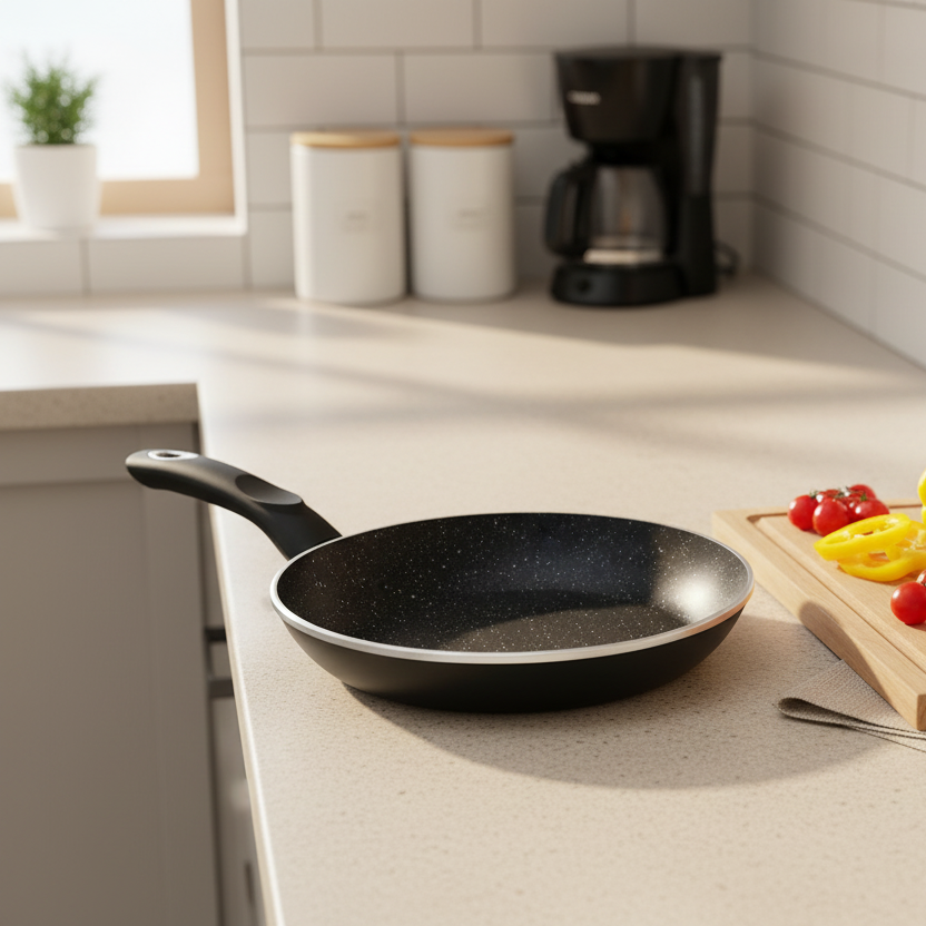 Σειρά Αντικολλητικών Τηγανιών KUNG-FU με Επίστρωση Πέτρας & Πάτο 4.5mm