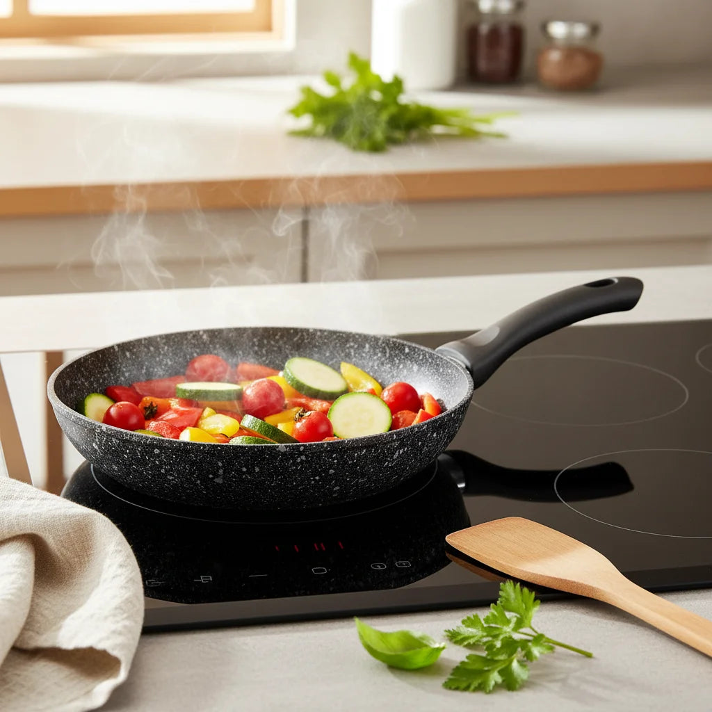 Home Style Τηγάνι Γρανίτη Negro 22cm (4mm)