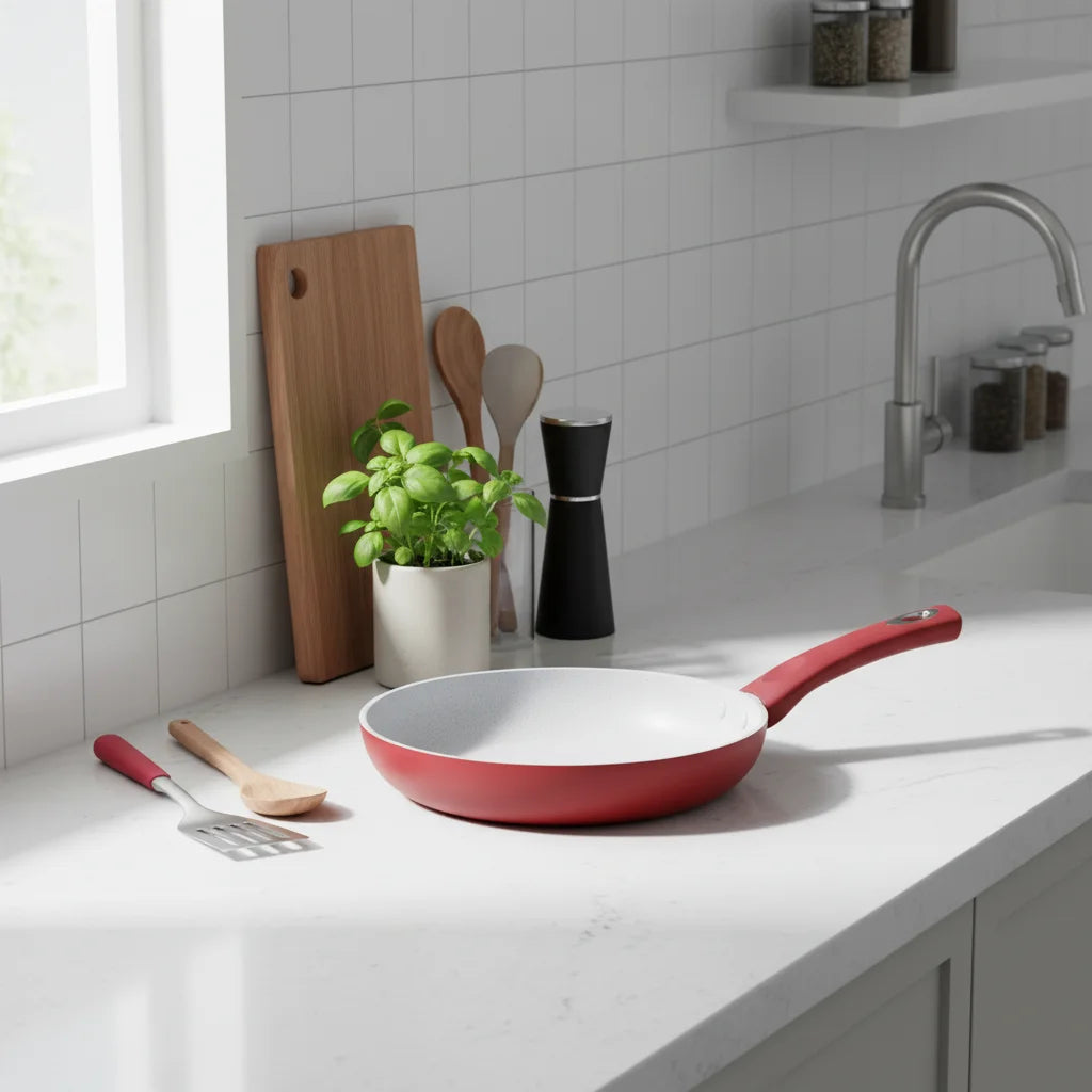 Σειρά Αντικολλητικών Τηγανιών με Κεραμική Επίστρωση Marble (18cm – 30cm)