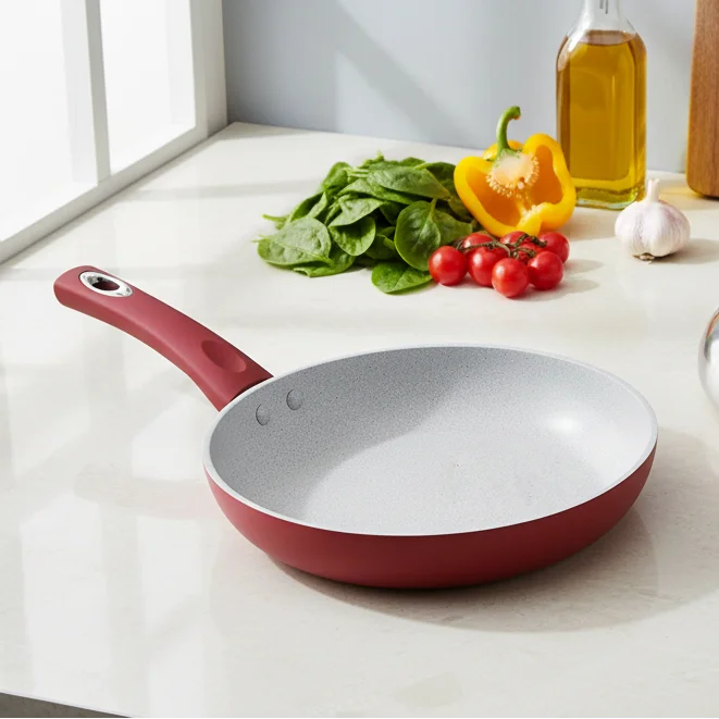 Σειρά Αντικολλητικών Τηγανιών με Κεραμική Επίστρωση Marble (18cm – 30cm)