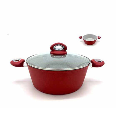 Χύτρα Αντικολλητική Κεραμική Marble Νο.22