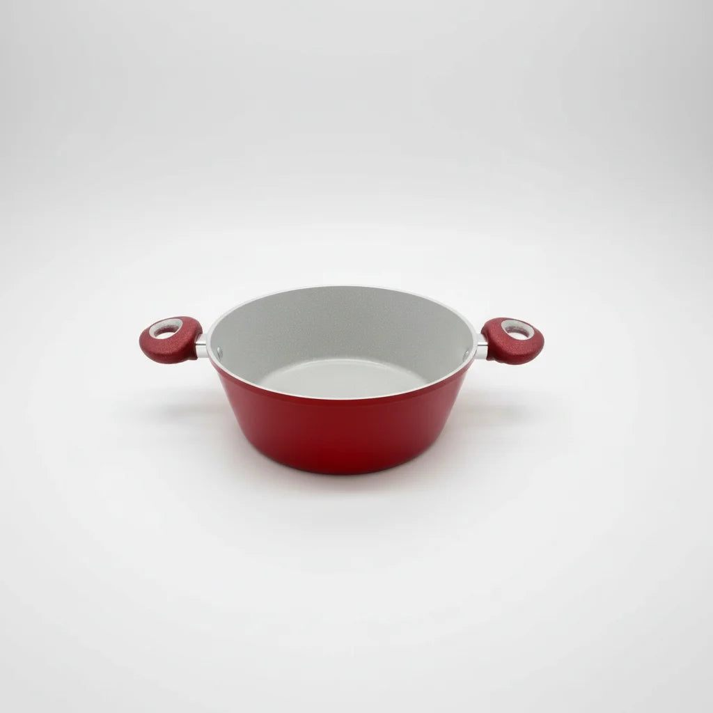 Χύτρα Κεραμική Marble 20cm με Γυάλινο Καπάκι