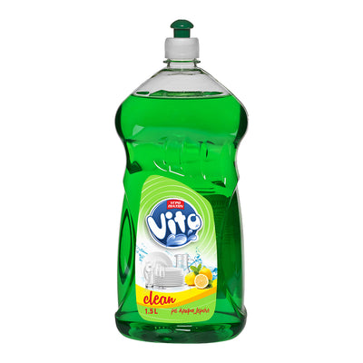 Υγρό Πιάτων VITO Clean Λεμόνι – 1,5lt | Φρεσκάδα & Καθαριότητα με Κάθε Σταγόνα