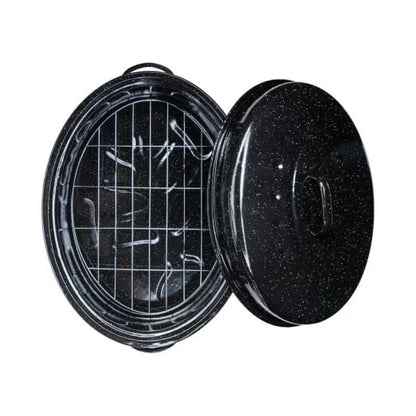 Παραδοσιακή Οβάλ Γάστρα Εμαγιέ Homestyle με Εσωτερική Σχάρα