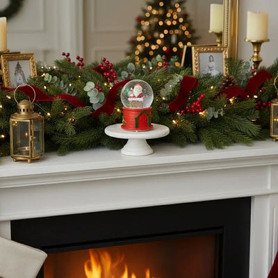 Χιονόμπαλα με Άγιο Βασίλη 7cm - Χριστουγεννιάτικο Διακοσμητικό