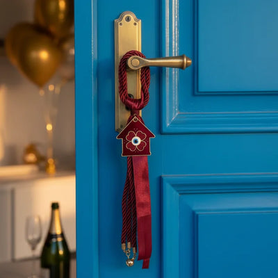 Γούρι Σπιτιού 2026 με Μάτι & Σπιτάκι - Κόκκινο Χειροποίητο Γούρι Καλής Χρονιάς | Δώρο Πρωτοχρονιάς