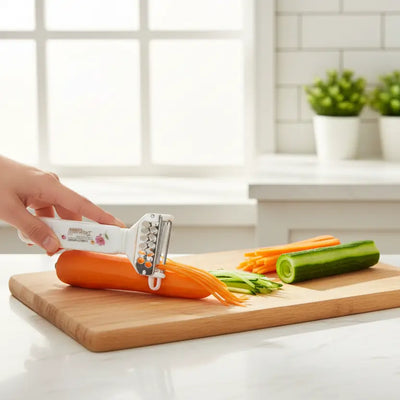 Πολυχρηστικός Αποφλοιωτής & Κόφτης Λαχανικών (Julienne) με Ενσωματωμένο Τρίφτη - Εναλλακτική Όψη