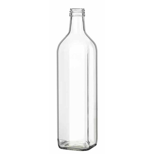 Μπουκάλι Γυάλινο Τετράγωνο Marasca 250ml Βιδωτό - Ελαιολάδου Λαδιού Ξύδι