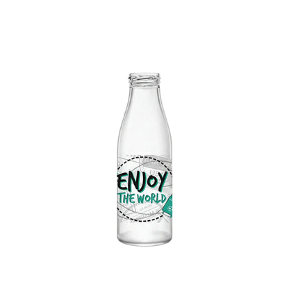 Μπουκάλι Γυάλινο Στρογγυλό 1lt Enjoy The World