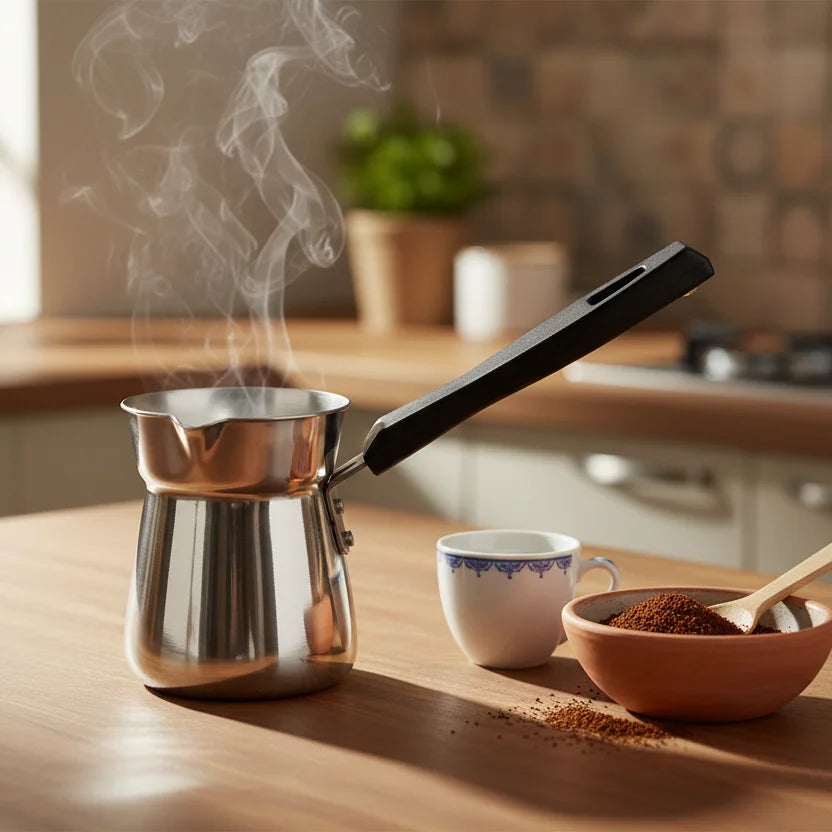 Παραδοσιακά Μπρίκια Αλουμινίου για Εστίες Υγραερίου