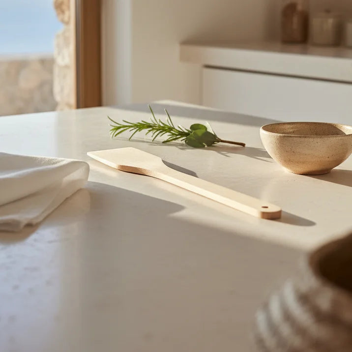 Κλασική Ξύλινη Σπάτουλα Κουζίνας 33cm - Worthio  #