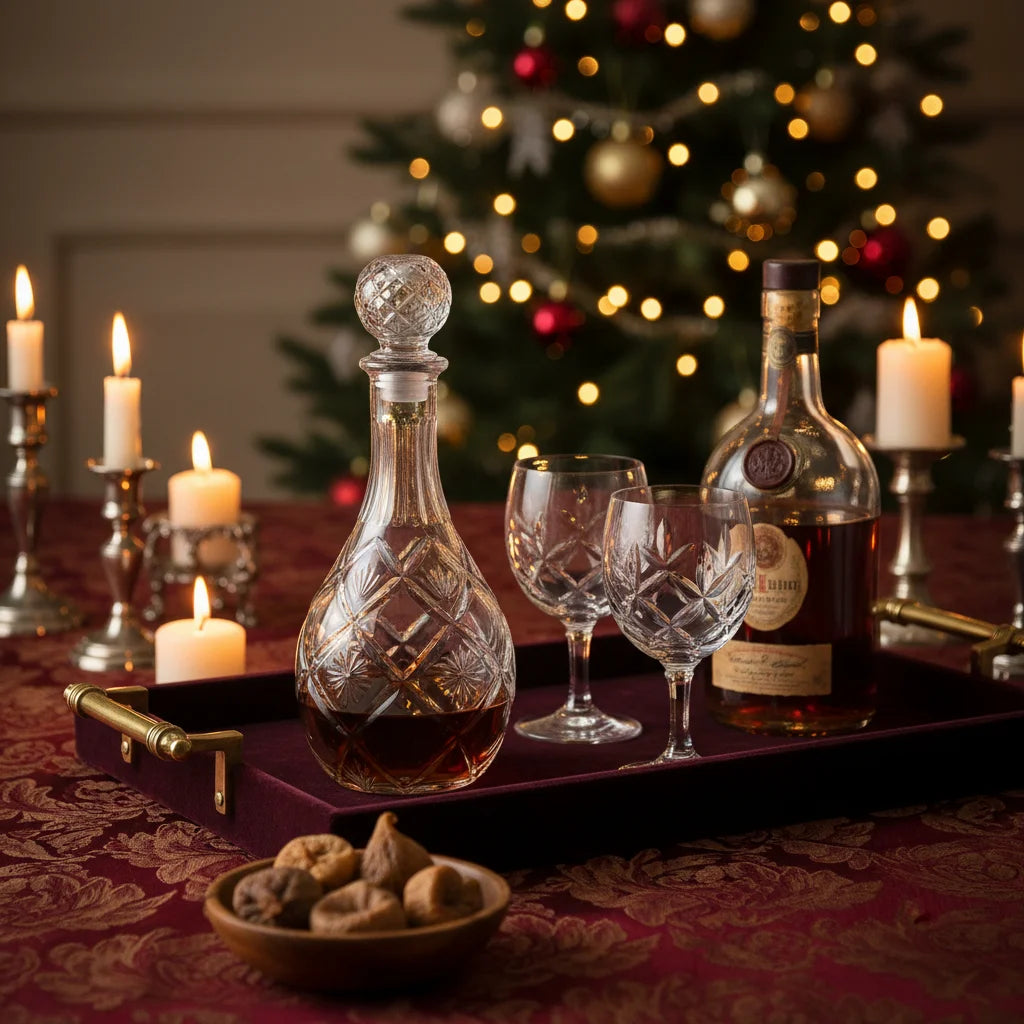 Γυάλινη Καράφα - Φιάλη Ποτού "Rhombus" 850ml με Ανάγλυφο Σχέδιο & Σφαιρικό Πώμα