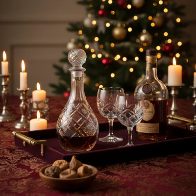 Γυάλινη Καράφα - Φιάλη Ποτού "Rhombus" 850ml με Ανάγλυφο Σχέδιο & Σφαιρικό Πώμα - Εναλλακτική Όψη