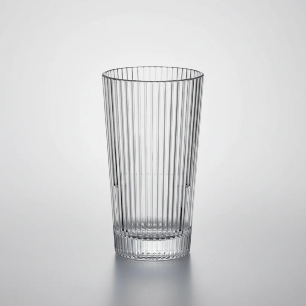 Ποτήρι Ψηλό Line 370ml - Γυάλινο Ποτήρι Νερού. Σετ 6 τεμαχίων 5+1 δώρο