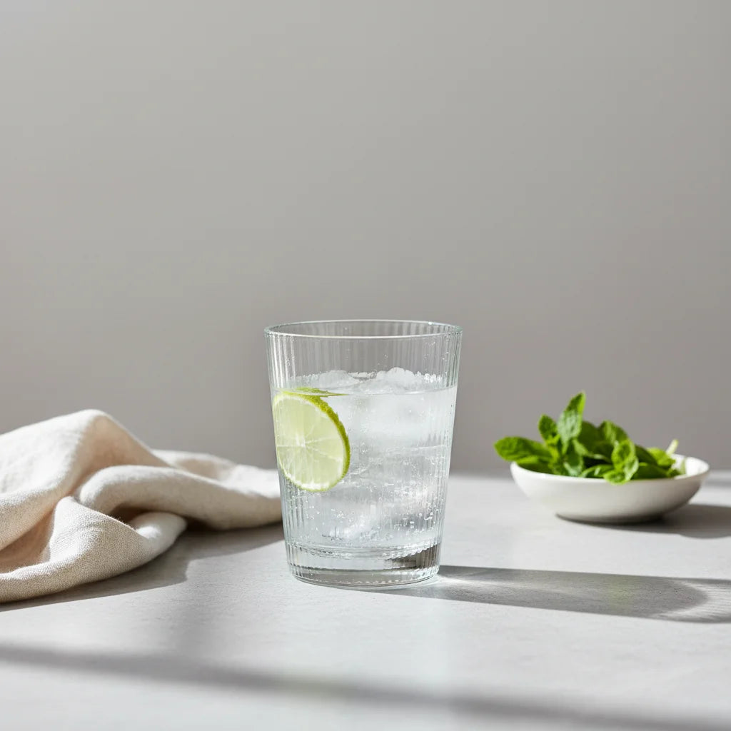 Σετ 6 Ποτήρια Χαμηλά Line 240ml – Προσφορά 5+1 Δώρο (Ανάγλυφο Σχέδιο)