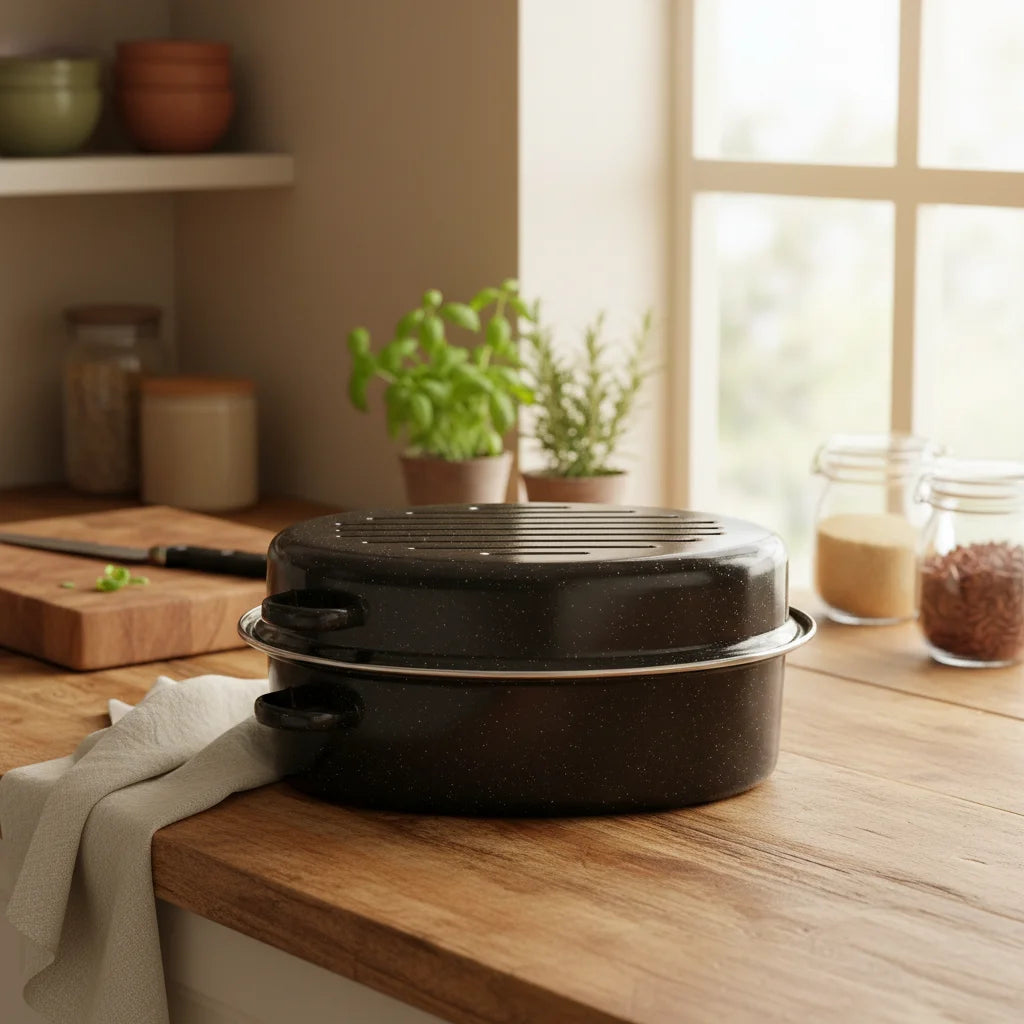 Γάστρα Εμαγιέ Φούρνου Οβάλ Μεγάλη – 42×34×19cm