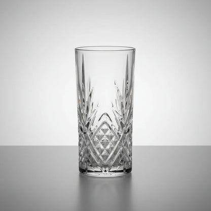 Κρυστάλλινα Ποτήρια Long Drink 365ml "Flower" – Heavy Crystal Σετ 6 με Έκπτωση -20%