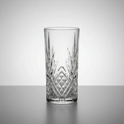 Κρυστάλλινα Ποτήρια Long Drink 365ml "Flower" – Heavy Crystal Σετ 6 με Έκπτωση -20%