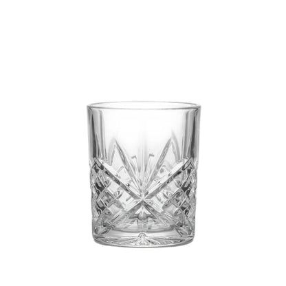 Χειροποίητο Κρυστάλλινο Ποτήρι Ουίσκι 335ml "Flower"