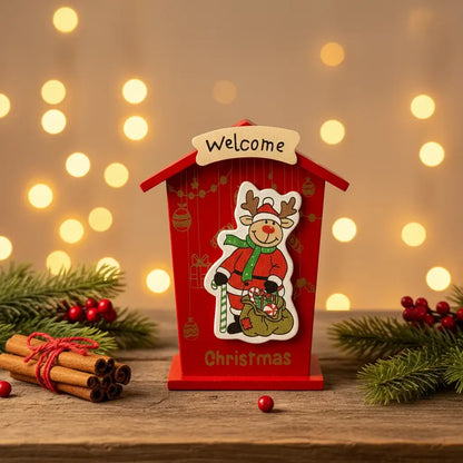 Χριστουγεννιάτικο Στολίδι “Welcome Christmas” με Τάρανδο