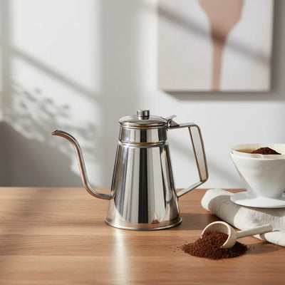 Ανοξείδωτο Δοχείο Λαδιού - Λαδικό με Μακρύ Στόμιο (1L) - Εναλλακτική Όψη