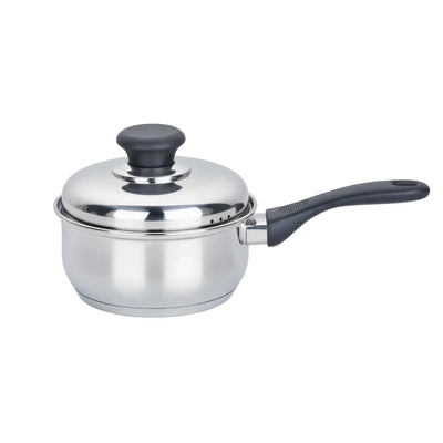 Κατσαρολάκι Γάλακτος Inox No14 με Καπάκι – Ανοξείδωτο Σκεύος για Ζέσταμα & Σάλτσες
