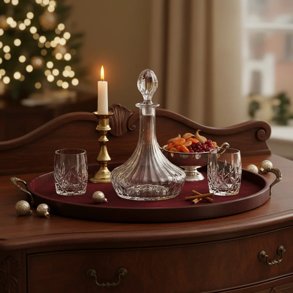 Home Style | Γυάλινη ΦΙΑΛΗ ΣΚΑΛΙΣΤΗ για Ουίσκι 1200ml με Πώμα  Ελληνική Εταιρεία, Εγγυημένη Ποιότητα