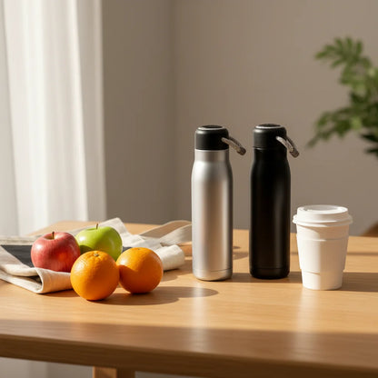 Θερμός Μπουκάλι με Σχοινί INOX – 600ml