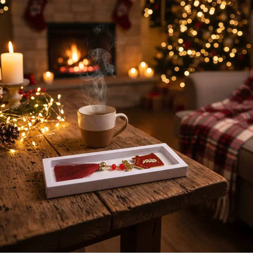 Χριστουγεννιάτικο Γούρι με κουτι Εστία – Ζεσταίνει το Σπίτι και την Καρδιά
