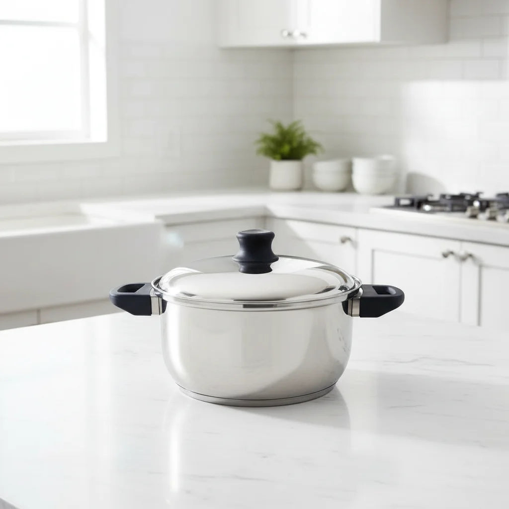 Κατσαρόλα Inox No.24 με Θερμομονωτικές Λαβές