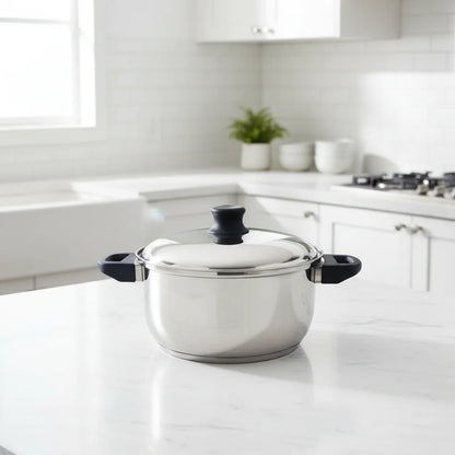 Κατσαρόλα Inox No.24 με Θερμομονωτικές Λαβές