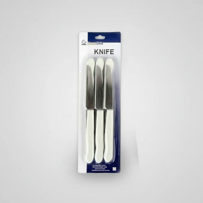 Μαχαίρι Πλαστική Λαβή (Ίσιο) - Σετ 6 Τεμαχίων Home Style
