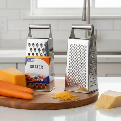 Τετράπλευρος Ανοξείδωτος Τρίφτης Home Style με Μεταλλική Λαβή (24.5cm)