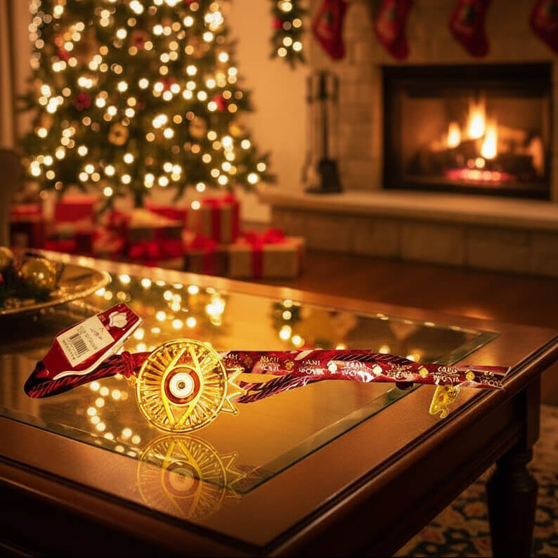 Χριστουγεννιάτικο Γούρι Μάτι Χρυσό 2026 – Δώρο για Τύχη & Προστασία