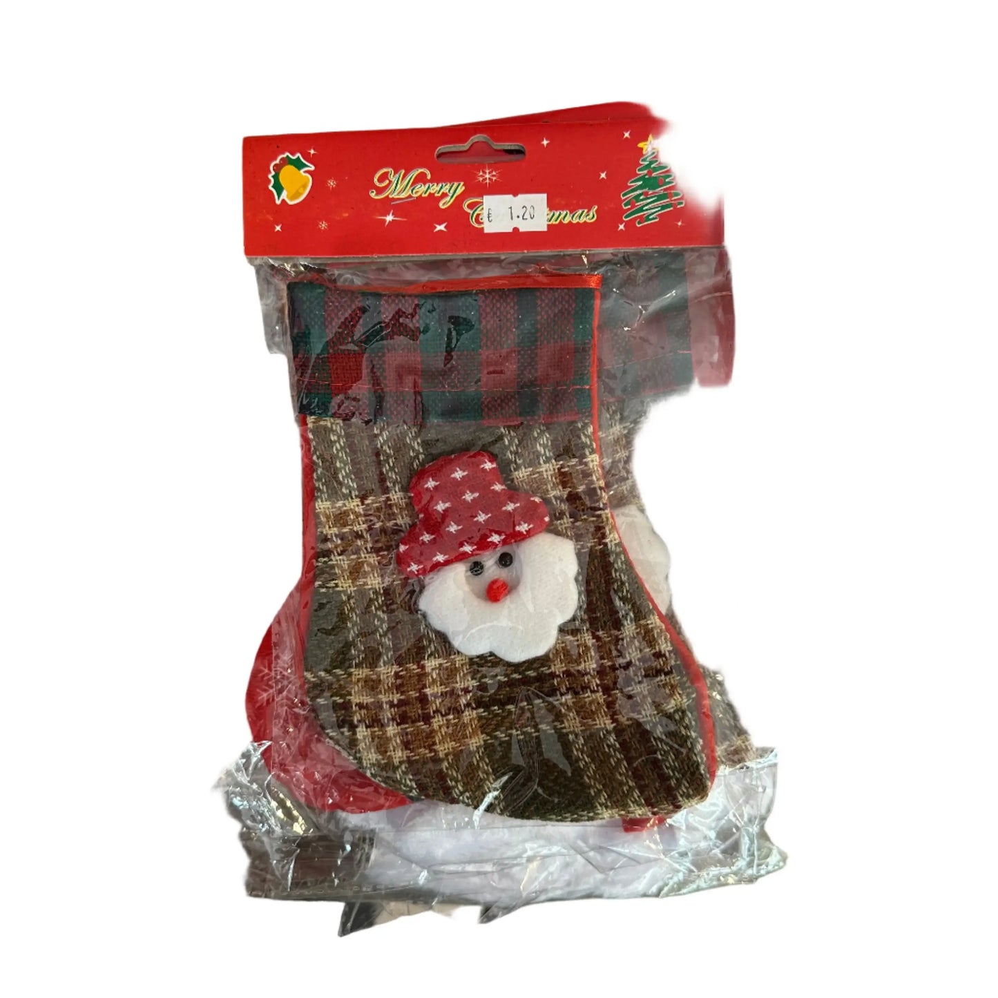 Μικρή Χριστουγεννιάτικη Μπότα με Άγιο Βασίλη 14εκ