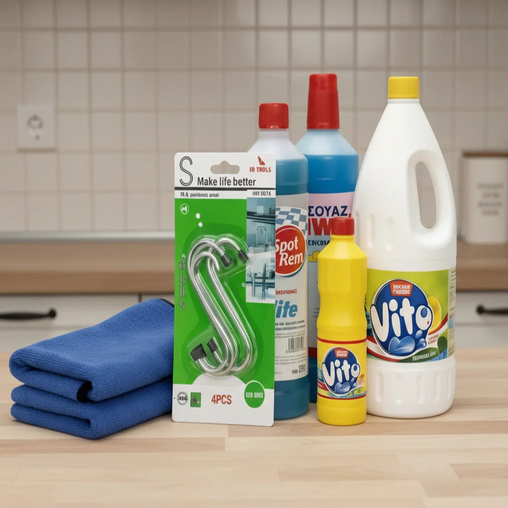 Super Clean & Organize Bundle: Ολοκληρωμένο Σετ Καθαριότητας & Τακτοποίησης (6 Τεμάχια)