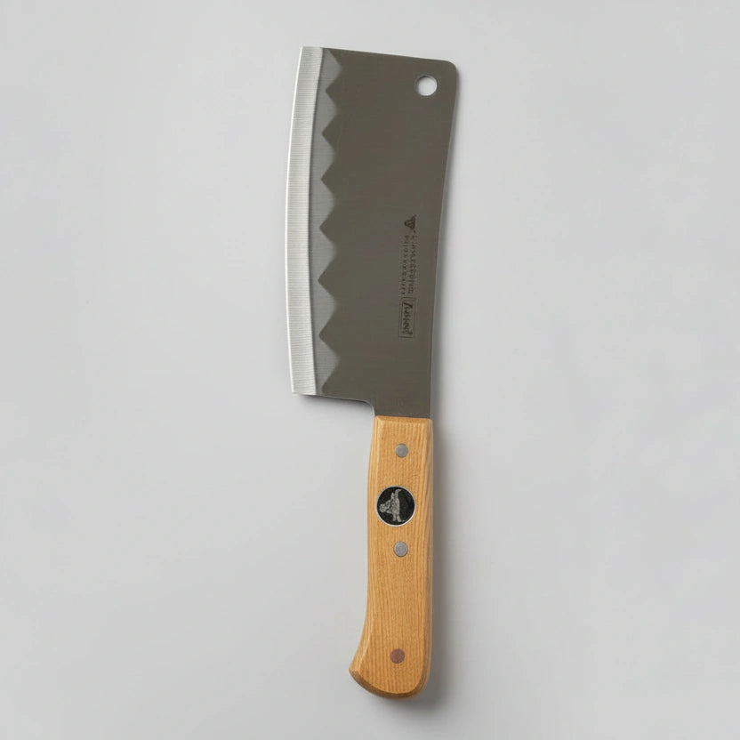 Επαγγελματικός Μπαλτάς Κουζίνας (Cleaver) από Ανοξείδωτο Ατσάλι με Ξύλινη Λαβή - Worthio  #